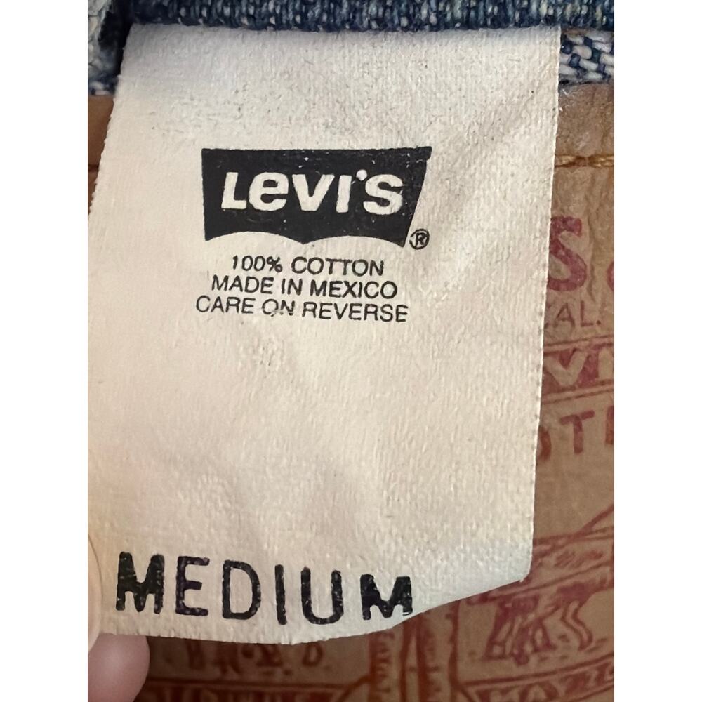 Levi’s Blue 100% Cotton Button-Up Denim Jean Jacket Size M - Picture 8 of 9
